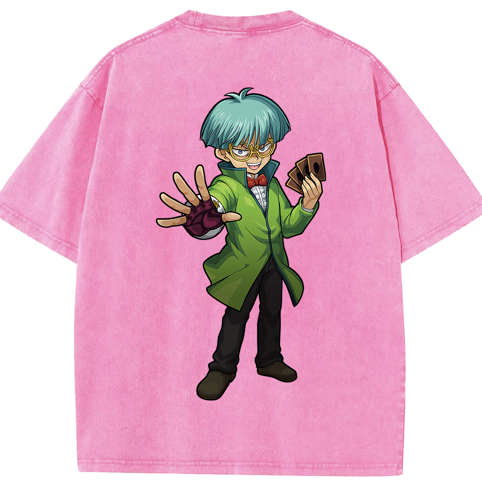 （画像用） 遊☆戯☆王 Yu-Gi-Oh! 綿100% ヴィンテージ風 半袖Tシャツ（背面プリント）
